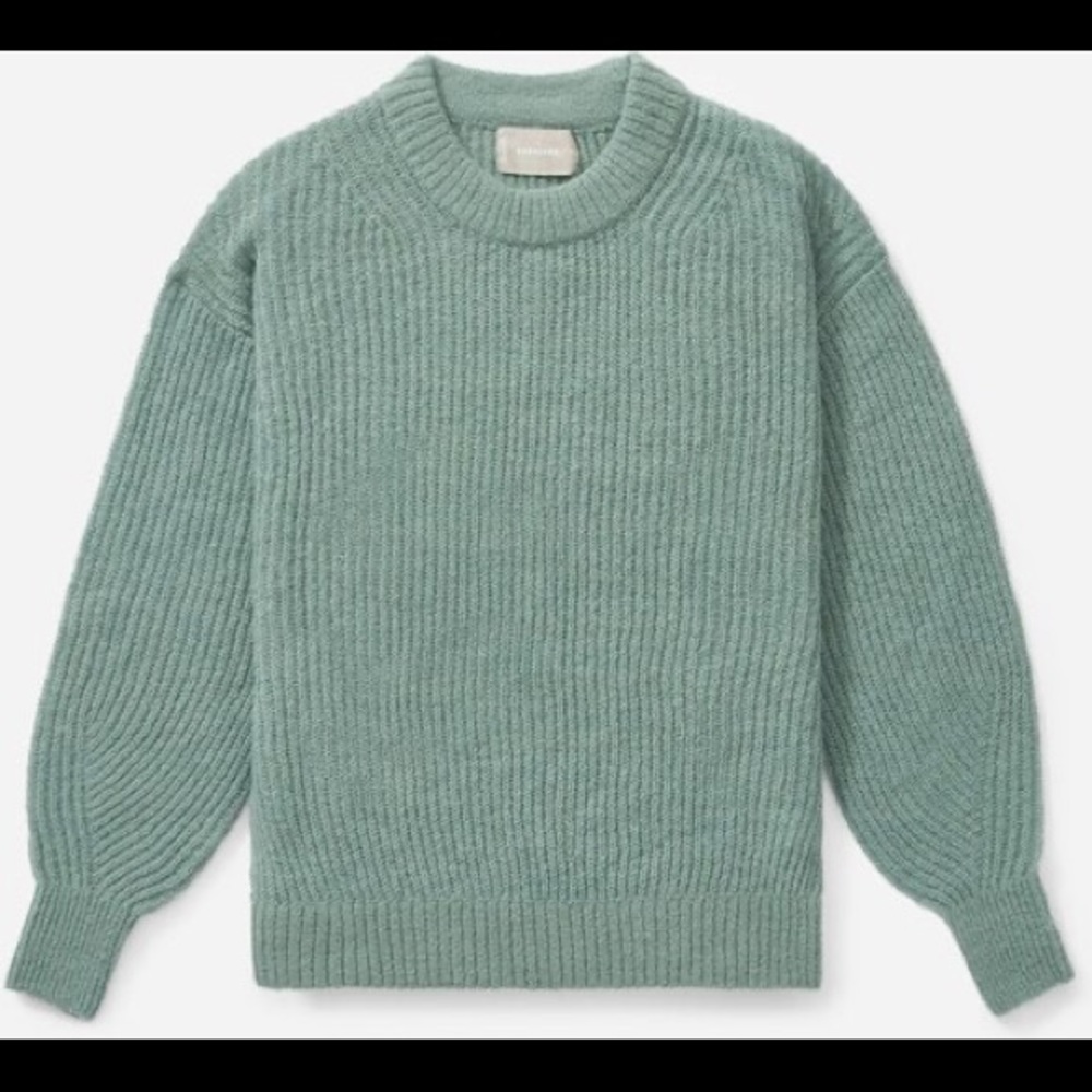 Everlane Oversized Alpaca Crew - XS Pomona Green